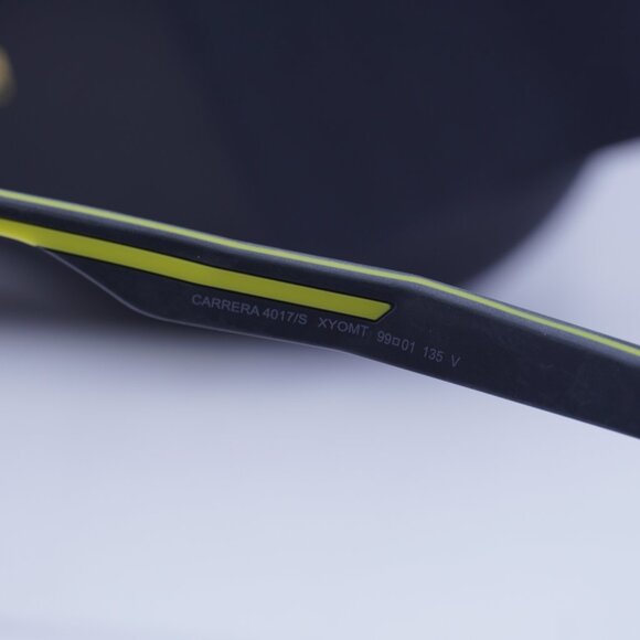 CARRERA 4017/S 0XYO MT Shield Sunglasses - Light Grey/Yellow/Green Mirror - Picture 6 of 9